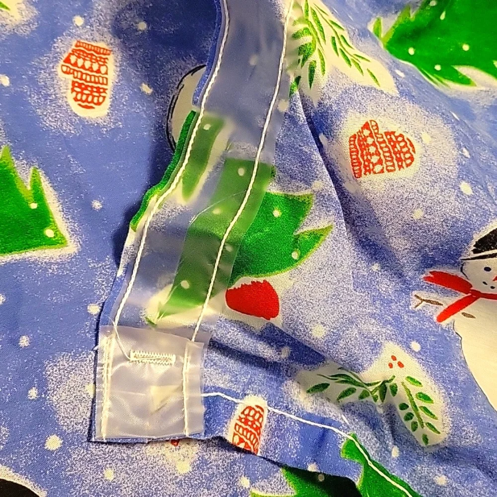 Christmas Fabric Shower Cutain